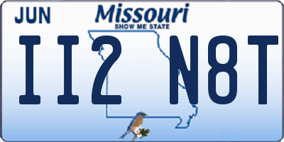 MO license plate II2N8T