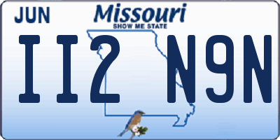 MO license plate II2N9N