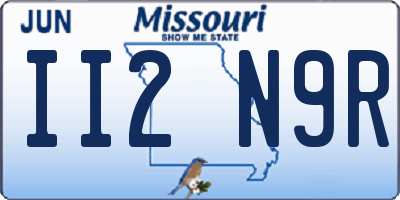 MO license plate II2N9R