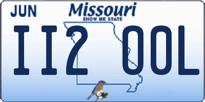 MO license plate II2O0L
