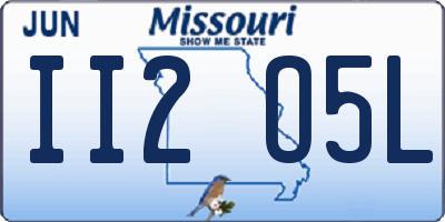 MO license plate II2O5L