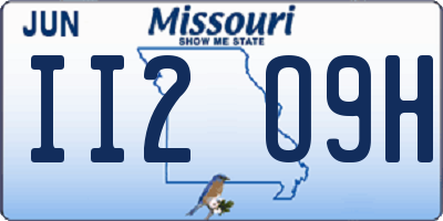 MO license plate II2O9H