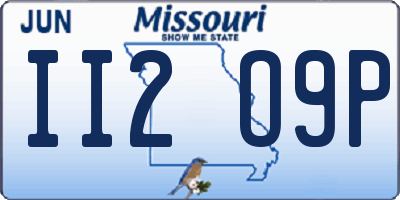 MO license plate II2O9P
