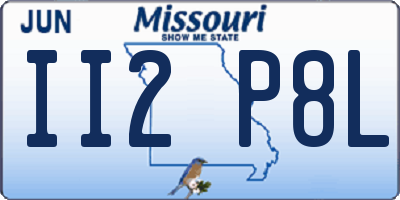 MO license plate II2P8L