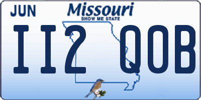 MO license plate II2Q0B
