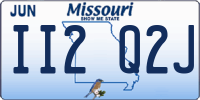 MO license plate II2Q2J
