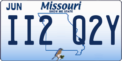 MO license plate II2Q2Y