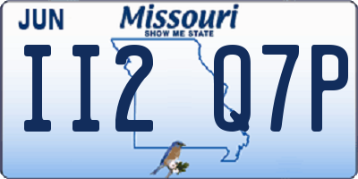 MO license plate II2Q7P