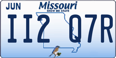 MO license plate II2Q7R