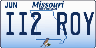 MO license plate II2R0Y
