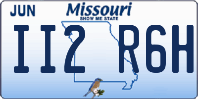 MO license plate II2R6H