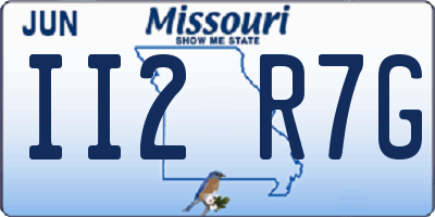 MO license plate II2R7G
