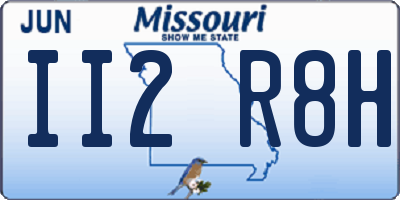 MO license plate II2R8H