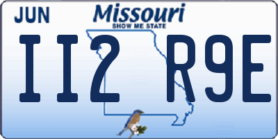 MO license plate II2R9E