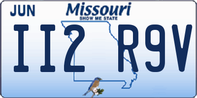 MO license plate II2R9V