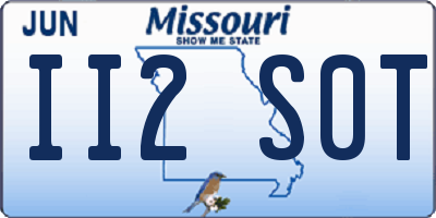 MO license plate II2S0T