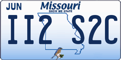 MO license plate II2S2C