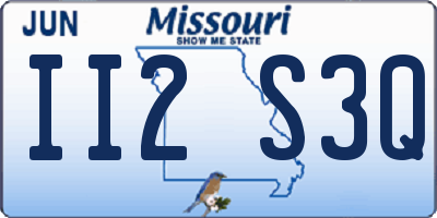 MO license plate II2S3Q