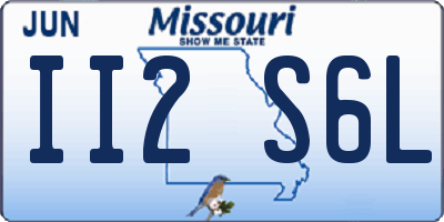 MO license plate II2S6L