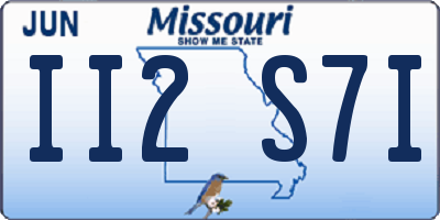 MO license plate II2S7I