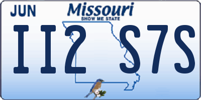 MO license plate II2S7S