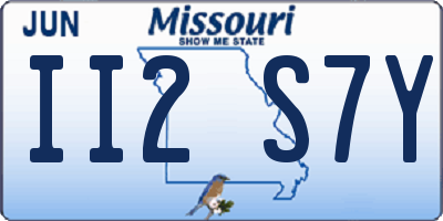 MO license plate II2S7Y