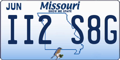 MO license plate II2S8G
