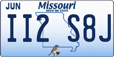 MO license plate II2S8J