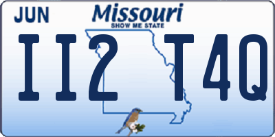 MO license plate II2T4Q