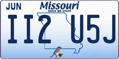 MO license plate II2U5J