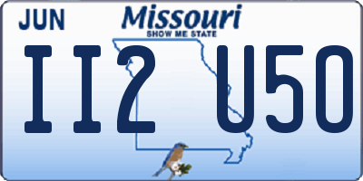 MO license plate II2U5O