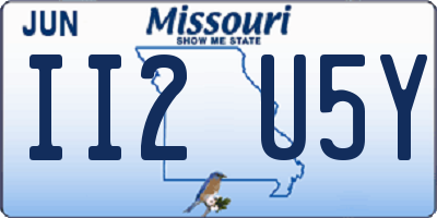 MO license plate II2U5Y