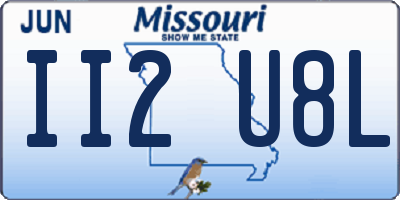 MO license plate II2U8L