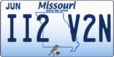 MO license plate II2V2N