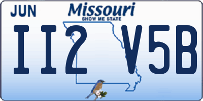 MO license plate II2V5B