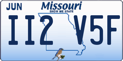 MO license plate II2V5F