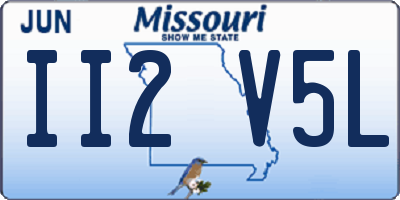 MO license plate II2V5L