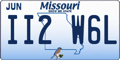 MO license plate II2W6L