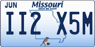 MO license plate II2X5M