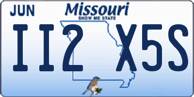 MO license plate II2X5S