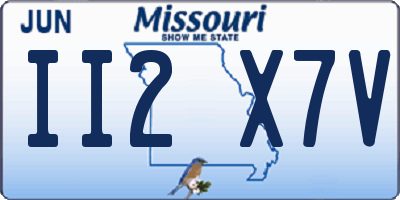 MO license plate II2X7V