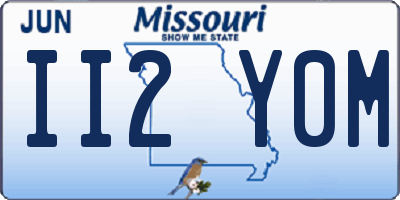MO license plate II2Y0M