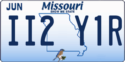 MO license plate II2Y1R