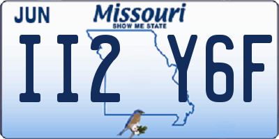 MO license plate II2Y6F