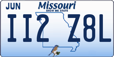 MO license plate II2Z8L