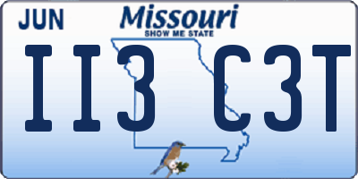 MO license plate II3C3T