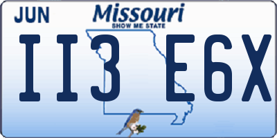 MO license plate II3E6X