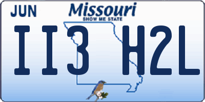 MO license plate II3H2L