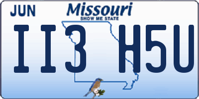 MO license plate II3H5U