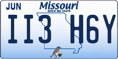 MO license plate II3H6Y